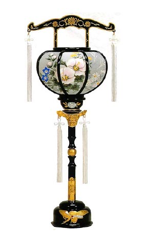 霊前灯3号黒H48cm